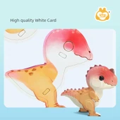 3D Dinozor Yapboz Oyuncak Kart Modeli - Dinozor Yumurtaları - 6