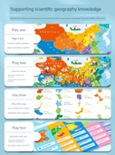 Çocuklar için Manyetik Çin Haritası Puzzle - Uçan Satrançlı ve Macera Oyunlu - 2