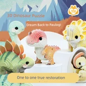 3D Dinozor Yapboz Oyuncak Kart Modeli - Jurassic Dinozor - 2