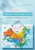 Çocuklar için Manyetik Çin Haritası Puzzle - Uçan Satrançlı ve Macera Oyunlu - 5