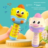 Çocuk Karaoke Mikrofonu - Kablosuz Bluetooth - Klasik Mor Ördek - 2