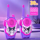 Çocuk Telsiz Telefon - 30m Kuromi Çift Batarya Seti - 1