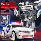 45cm Beyaz Mekanik Robot Oyuncak - Çantalı Hediye Kutulu ve Silahlı - 1