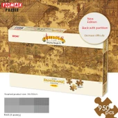 Qingming Shanghe Haritası Puzzle - Bianjing Şehir Merkezi - 950 Parça thumbnail 1