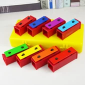 Orff Müzik Aleti - Büyük Siyah Beyaz 25 Tonlu Alüminyum Plaka thumbnail 4