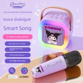 Çocuk Karaoke Mikrofonu - Big Ear Dog Mavi - Çift Mikrofonlu - Bluetooth Özellikli - 4