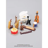 Minyatür Müzik Aleti Model Oyuncak Dekorasyon - Davul 1 - 4