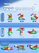 Manyetik Tangram Puzzle - 14x14cm - 108 Parça - 9