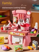 Çocuk Pembe Mutfak Oyuncak Seti [Standart, Işıksız, Musluklu] - 2