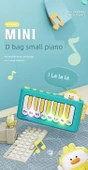 Çocuk Elektronik Klavye Mini Piyano Oyuncak - Şeftali Tozu Cep Piyano - 8