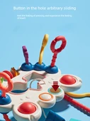 Yengeç Lala Bebek Oyuncak Puzzle - Parmak Eğlenceli Basma Kavrama - Yengeç Lala Le - 3