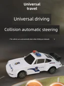 Çocuk Puzzle Oyuncak - Dönüşen Polis Arabası - Şarjlı Model - 4
