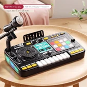 Çocuk Elektronik Org DJ Disk Yapımcısı - Siyah - Gelişmiş Model thumbnail 1