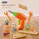 Çocuklar için Eğitici Kendin Yap Montaj Alet Seti - 158 Parça Elektrikli Tornavida Seti (Saklama Kutusu + Şarjlı Matkap) thumbnail 6