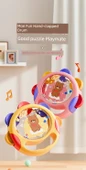Çocuk Müzik Aleti Oyuncak - Ayıcık Zil - 15cm - Pembe - 7