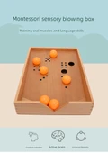 Montessori Üfleme Oyuncak - 100+20 Ağızlık ile Balon Üfleme - 8
