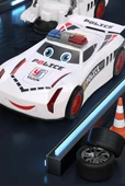 Otomatik Dönüşen Robot Oyuncak Araba - Üst Model Kırmızı Spor Araba - Şarjlı ve Bataryalı - 8