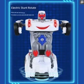 Otomatik Dönüşen Robot Oyuncak Araba - Üst Model Kırmızı Spor Araba - Şarjlı ve Bataryalı - 4
