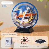 3D Perplexus Labirent Topu - Konsantrasyon Eğitimi - Başlangıç Seviyesi - 2 Yıldız - Stereo Büyük thumbnail 1