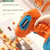 Çocuklar için Eğitici Kendin Yap Montaj Alet Seti - Tek Elektrikli Matkap - 5