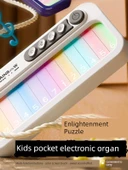 Çocuk Dokunmatik Ekran Mini Elektronik Org - Lysa Kırmızı - Pilli - 2
