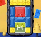 Manyetik Huarong Yolu Yaşlı Tipi Demans Önleyici Puzzle - Pembe - 11