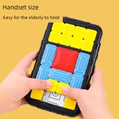 Manyetik Huarong Yolu Yaşlı Tipi Demans Önleyici Puzzle - Pembe - 3