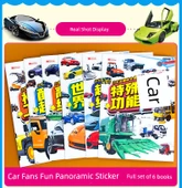 Çocuklar için Araba Temalı Sticker Kitabı - Küçük Hayran Stickerları 8 Cilt - 10