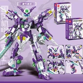 Dönüştürülebilir Mecha Robot Yapı Oyuncak - Gizli Savaşçı Mecha [717 Parça] - 5