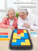 Manyetik Huarong Yolu Yaşlı Tipi Demans Önleyici Puzzle - Pembe - 9