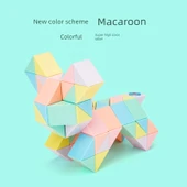 Magic Ruler Rubik Küp Makaron Renkli 72 Parça thumbnail 4