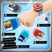 Dönüşen Araba Robot Saat Oyuncak - Saat + Fire King Riders thumbnail 10