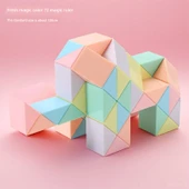 Magic Ruler Rubik Küp Makaron Renkli 72 Parça thumbnail 1