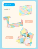 Magic Ruler Rubik Küp Makaron Renkli 72 Parça thumbnail 8