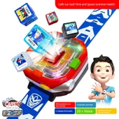 Dönüşen Araba Robot Saat Oyuncak - Saat + Fire King Riders thumbnail 7