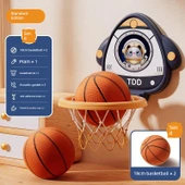 Çocuk Basketbol Potası Oyuncak Seti - Büyük Mavi Standart Model (2 Basketbol + Pompa + Kanca) thumbnail 1