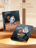 Çocuk Basketbol Potası Oyuncak Seti - Büyük Sarı Halkalı Model (Halkalı + 2 Basketbol + 6 Halka + Pompa + Kanca) - 6