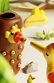 Ağaçkakan Böcek Yakalama Oyunu - Klasik Boyut - 1 Ağaçkakan + 8 Böcek - 10