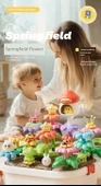 DIY Çiçek Yapı Taşları Seti - Klas Versiyon [Saklama Kabı] - 95 Parça - 8