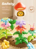 DIY Çiçek Yapı Taşları Seti - Klas Versiyon [Saklama Kabı] - 95 Parça - 4