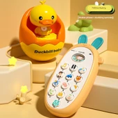 Krem Sarı Müzikli Telefon Oyuncak - Gaga Ördekli Bardak - 1