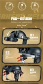 Çocuk Taktik Kask Oyuncak Seti - Kamuflaj Standart - 10