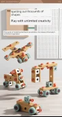Çocuklar için Eğitici Vidalı Oyuncak Seti - 120 Parça - Vidalı Alet Kutusu thumbnail 9
