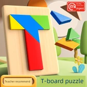 Kayın Ağacı T Şekilli Puzzle - 5 Adet - Ahşap thumbnail 8