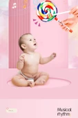 Lolipop El Davulu - Plastik Saplı - 20 cm - 10