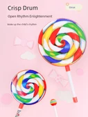 Lolipop El Davulu - Plastik Saplı - 20 cm - 4