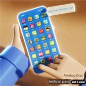 Çocuk Oyuncak Telefon - Pembe - 15 Tuşlu - Temel Model - 6