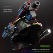 Çocuk Taktik Kask Oyuncak Seti - Kamuflaj Standart - 1