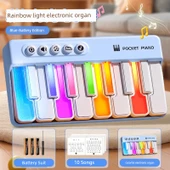 Mini Elektronik Org Oyuncak - Mavi - Pilli thumbnail 1