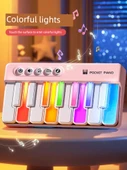 Mini Elektronik Org Oyuncak - Pembe - Pilli - 4